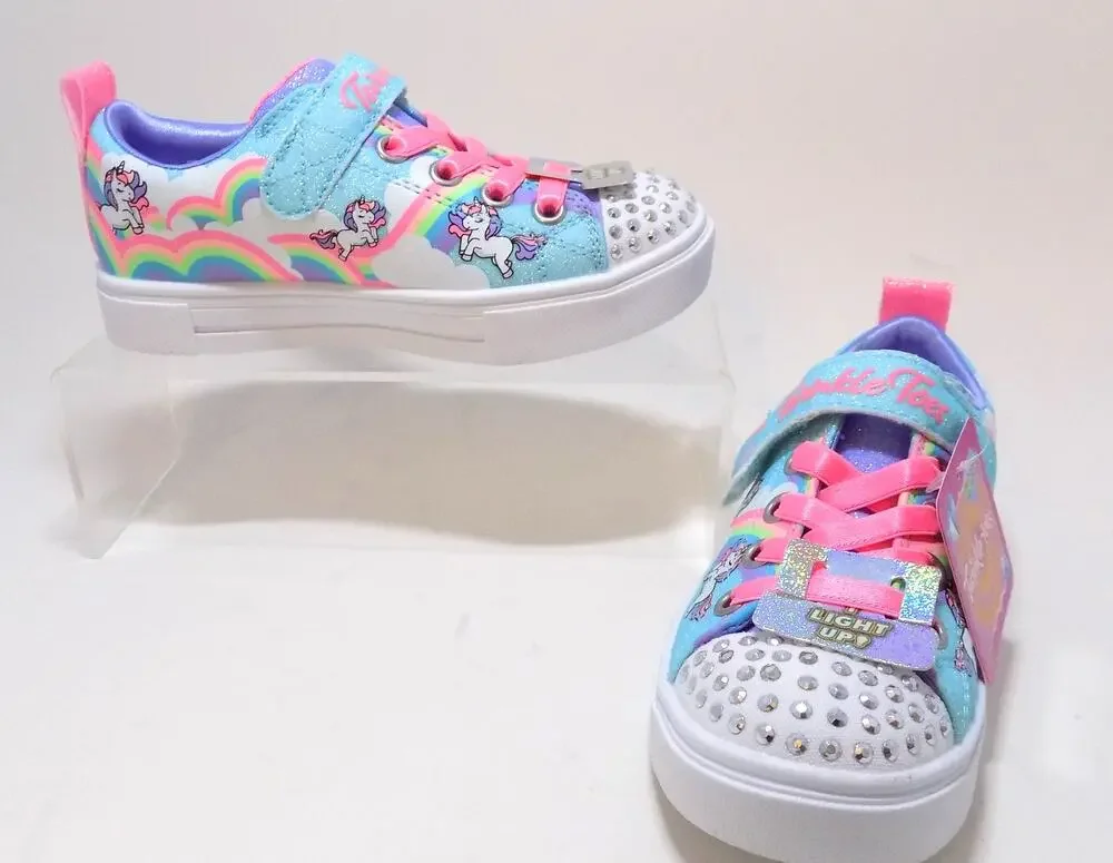 Skechers Twinkle Toes Light Up Kid- Girls Shoes- Size 11- New